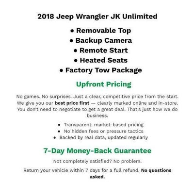 2018 Jeep Wrangler JK Unlimited Sport S 4x4