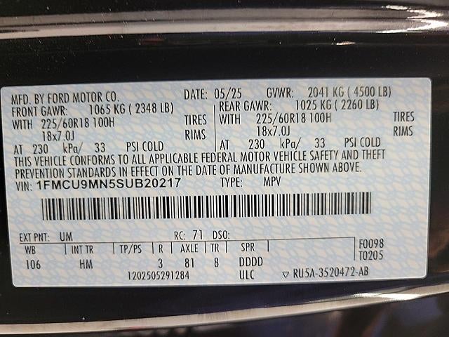 2025 Ford Escape ST-Line AWD