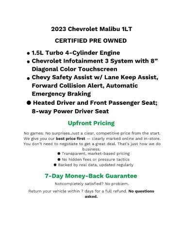 2023 Chevrolet Malibu 4dr Sdn 1LT