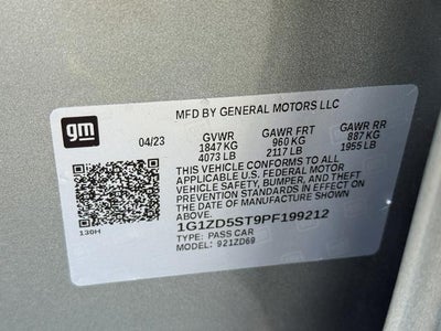 2023 Chevrolet Malibu 4dr Sdn 1LT