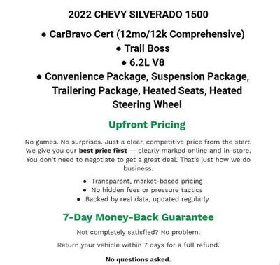 2022 Chevrolet Silverado 1500 LTD 4WD Crew Cab 147 LT Trail Boss