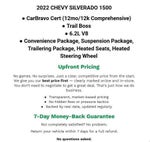 2022 Chevrolet Silverado 1500 LTD 4WD Crew Cab 147 LT Trail Boss