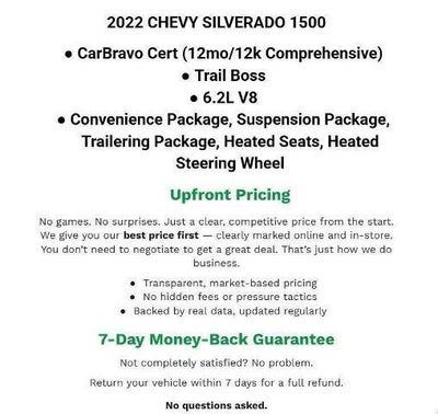 2022 Chevrolet Silverado 1500 LTD 4WD Crew Cab 147 LT Trail Boss