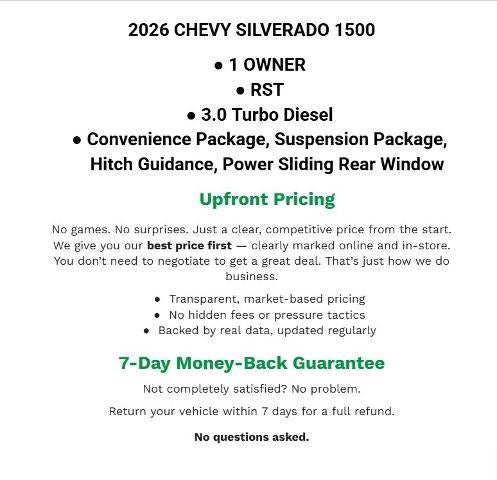 2026 Chevrolet Silverado 1500 4WD Crew Cab 147 RST