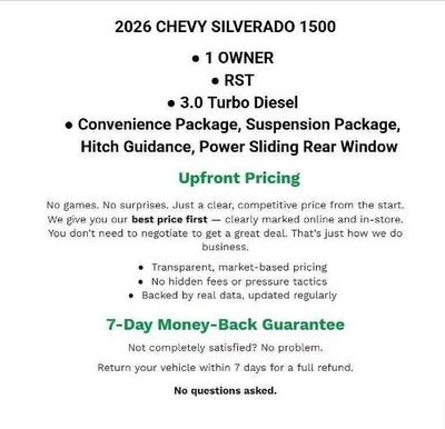 2026 Chevrolet Silverado 1500 4WD Crew Cab 147 RST