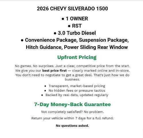 2026 Chevrolet Silverado 1500 4WD Crew Cab 147 RST