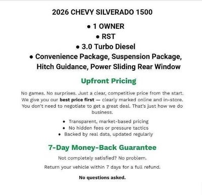 2026 Chevrolet Silverado 1500 4WD Crew Cab 147 RST