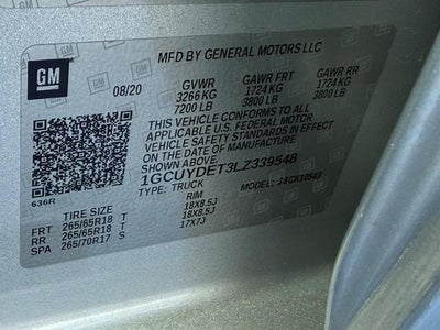 2020 Chevrolet Silverado 1500 4WD Crew Cab 147 LT