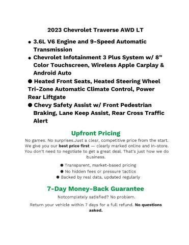 2023 Chevrolet Traverse AWD 4dr LT Leather
