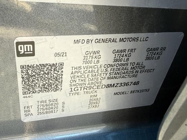 2021 GMC Sierra 1500 4WD Double Cab 147 Elevation w/3SB