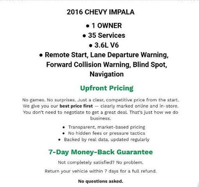 2016 Chevrolet Impala 4dr Sdn LT w/2LT