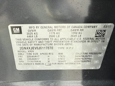 2018 Chevrolet Equinox FWD 4dr LT w/1LT