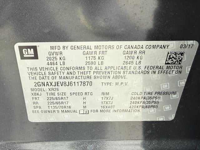 2018 Chevrolet Equinox FWD 4dr LT w/1LT