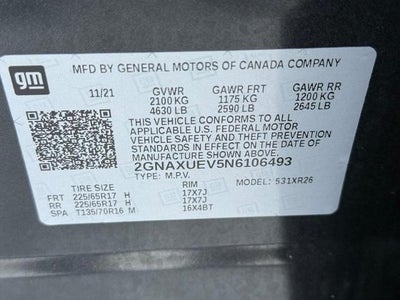 2022 Chevrolet Equinox AWD 4dr LT w/1LT