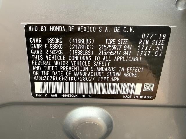2019 Honda HR-V LX AWD CVT