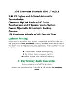 2018 Chevrolet Silverado 1500 4WD Crew Cab 143.5 LT w/2LT