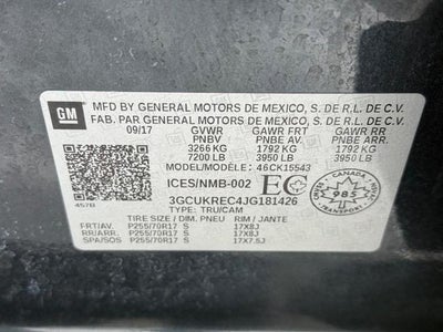 2018 Chevrolet Silverado 1500 4WD Crew Cab 143.5 LT w/2LT