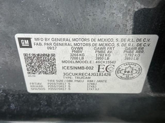 2018 Chevrolet Silverado 1500 4WD Crew Cab 143.5 LT w/2LT