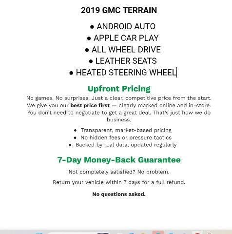 Used 2019 GMC Terrain SLT with VIN 3GKALVEV9KL332400 for sale in Middleton, WI