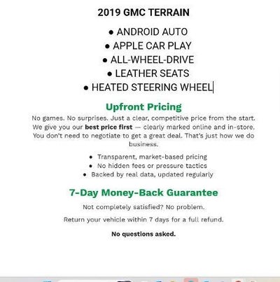 2019 GMC Terrain AWD 4dr SLT