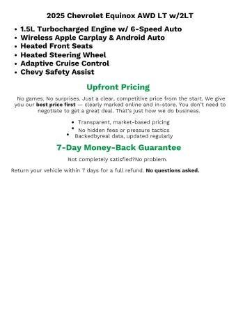 2025 Chevrolet Equinox AWD 4dr LT w/2LT