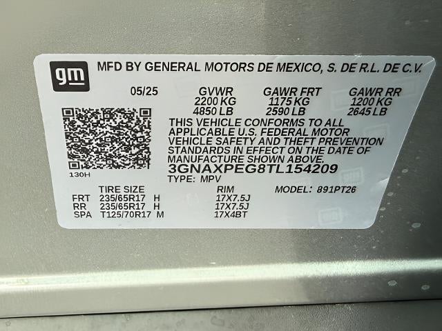 2026 Chevrolet Equinox AWD 4dr LT w/2LT