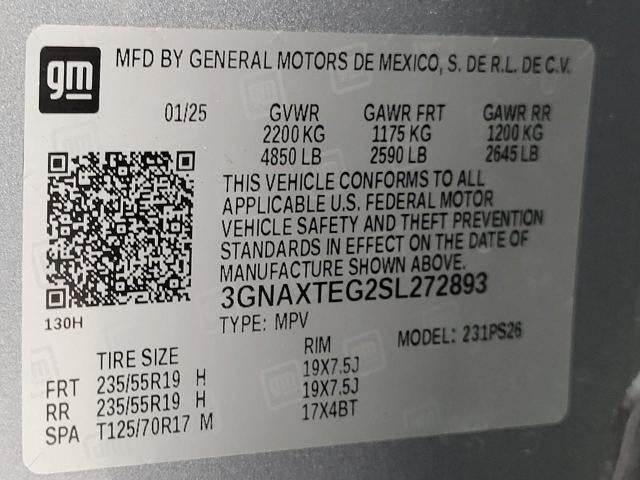 2025 Chevrolet Equinox AWD 4dr RS w/2RS