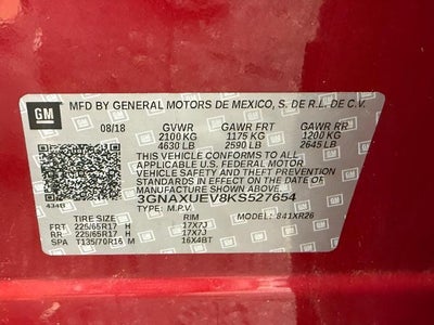2019 Chevrolet Equinox AWD 4dr LT w/1LT