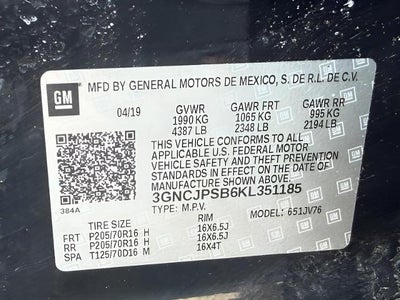 2019 Chevrolet Trax AWD 4dr LT