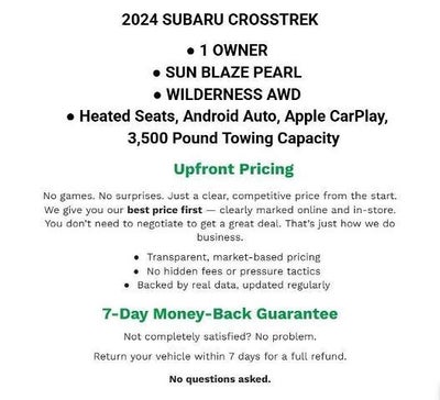 2024 Subaru Crosstrek Wilderness AWD