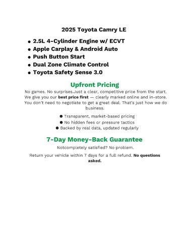 2025 Toyota Camry LE