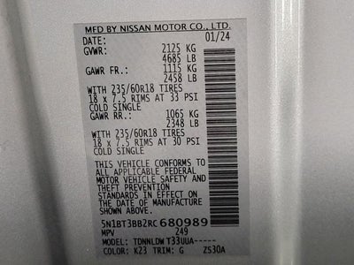 2024 Nissan Rogue AWD SV