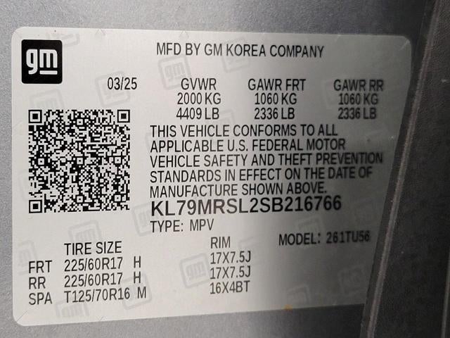 2025 Chevrolet Trailblazer AWD 4dr LT