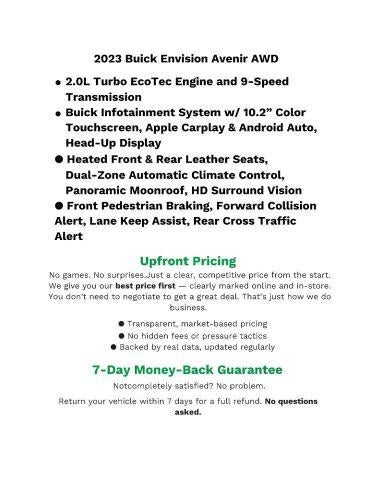 2023 Buick Envision AWD 4dr Avenir